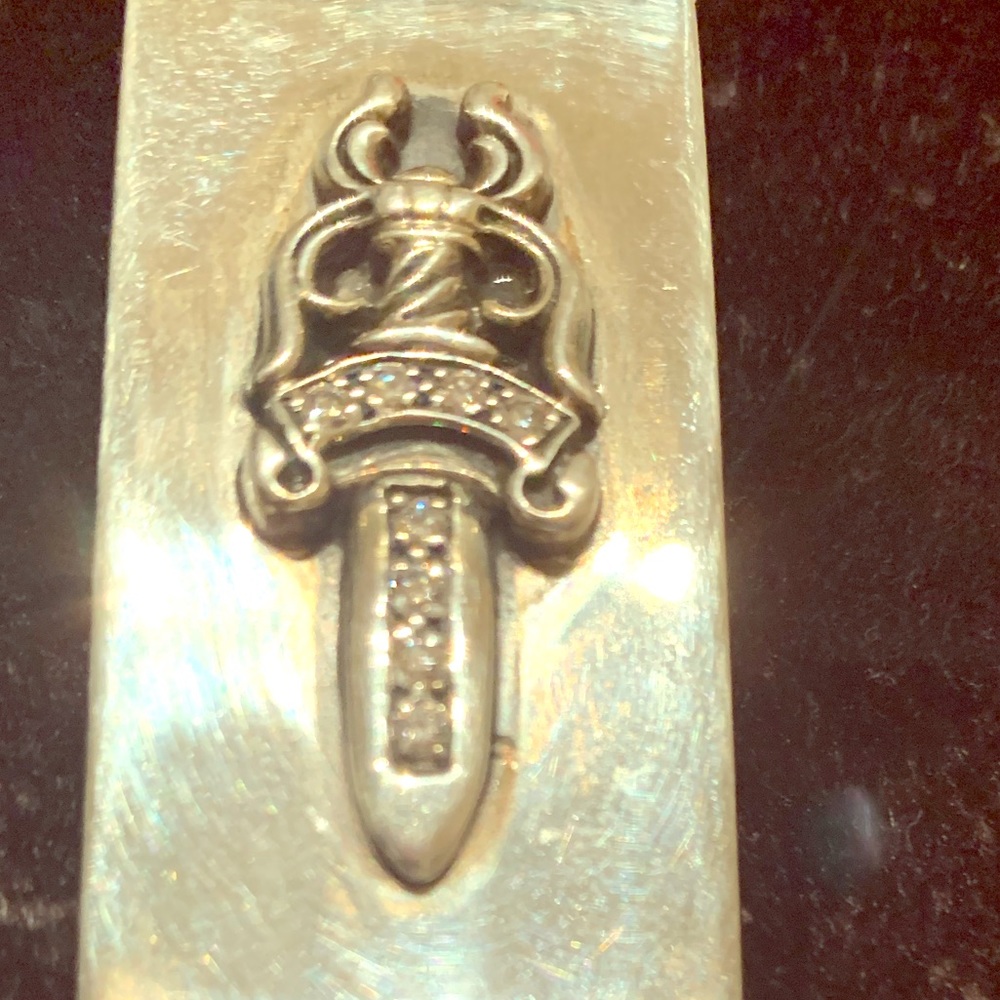 Chrome Hearts Money Clip with diamond on dagger